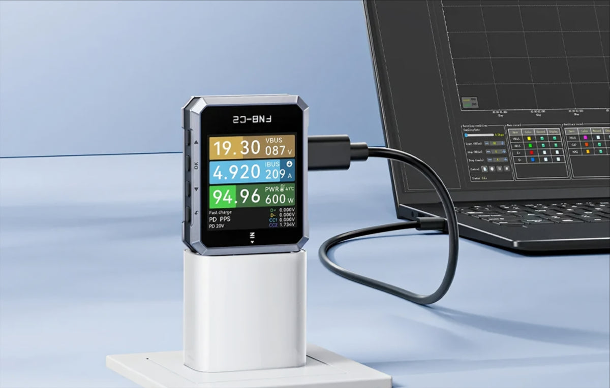 Tester Τάσης Fnirsi FNB-C2, USB-C