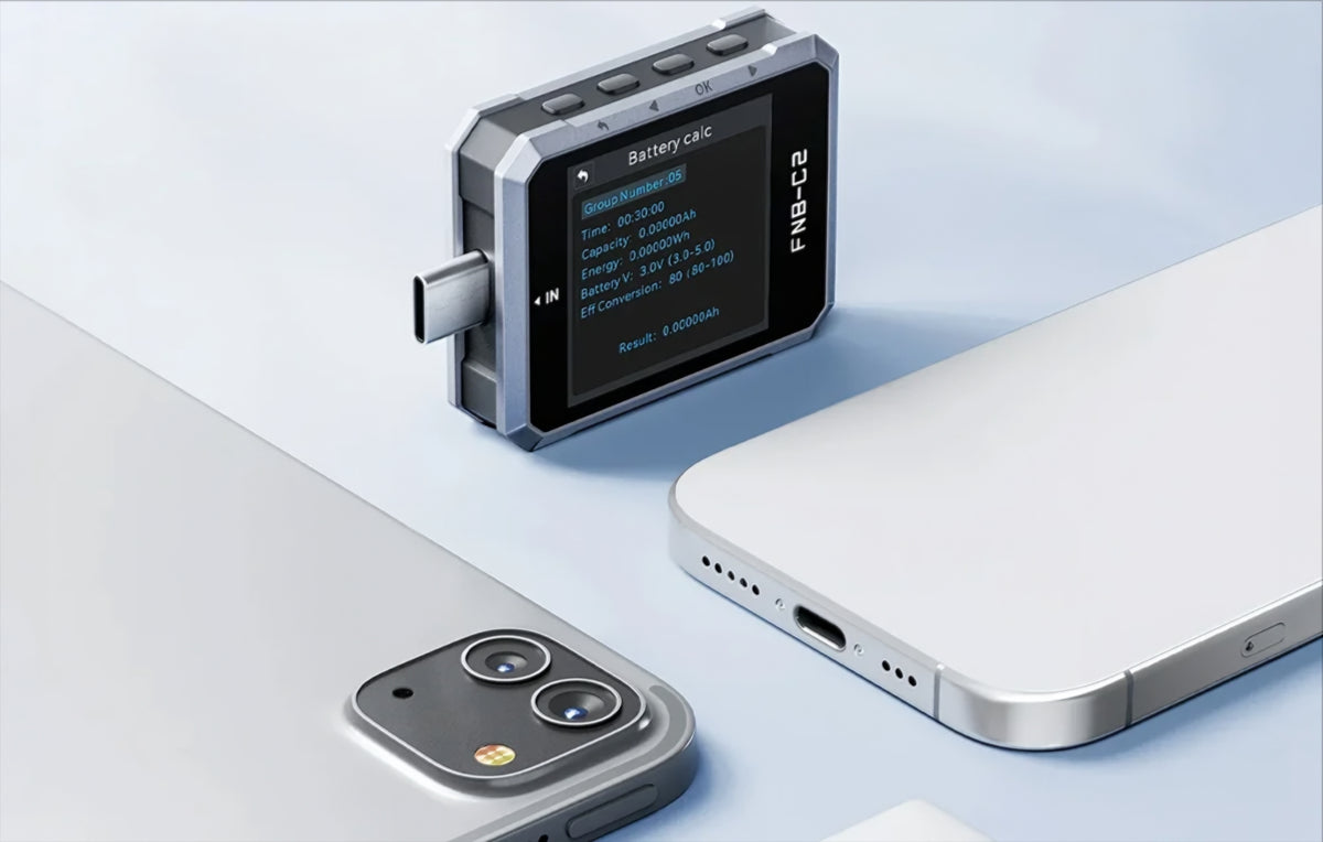 Tester Τάσης Fnirsi FNB-C2, USB-C