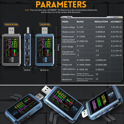 Tester Τάσης Fnirsi FNB48P