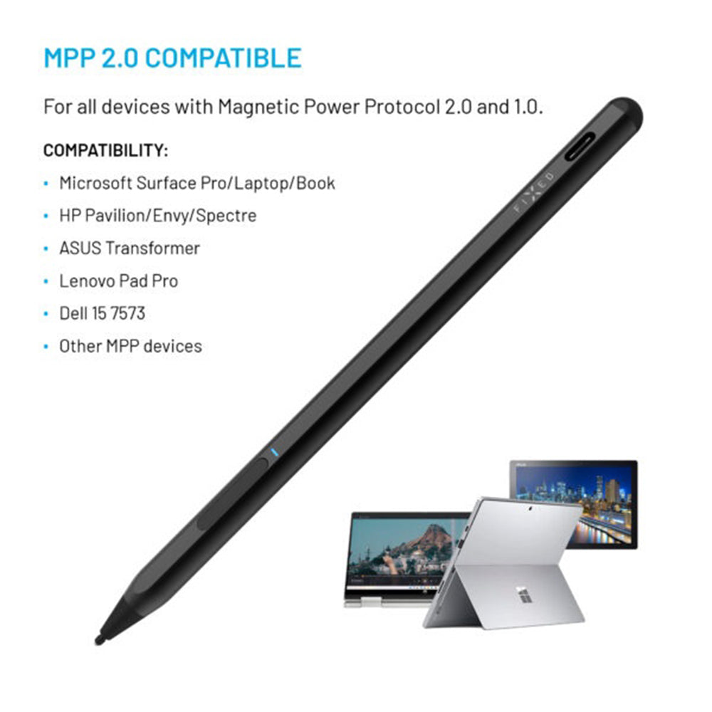 Touch Pen Fixed Graphite Active for Devices with MPP support, Active Version, Black