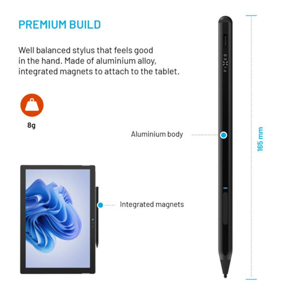Touch Pen Fixed Graphite Active for Devices with MPP support, Active Version, Black