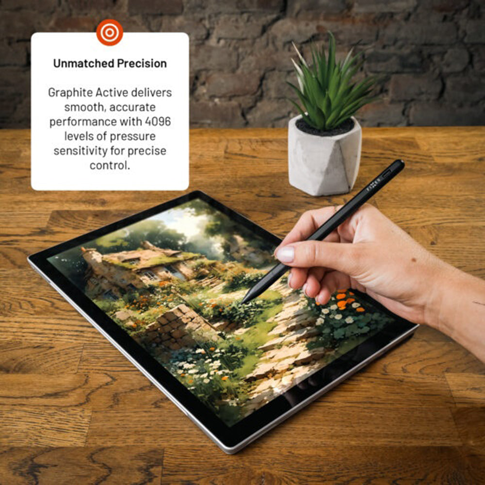 Touch Pen Fixed Graphite Active for Devices with MPP support, Active Version, Black