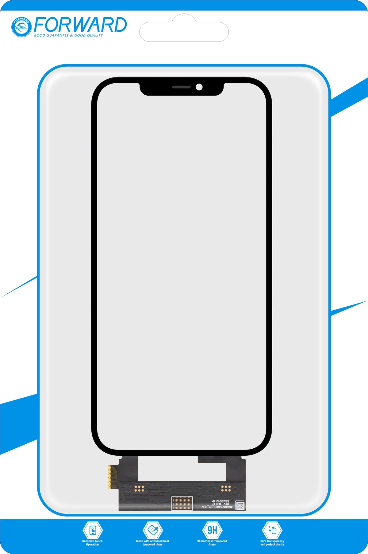Touchscreen Forward Guard OCA για Apple iPhone 12 Pro Max, Έκδοση IC, Μαύρο