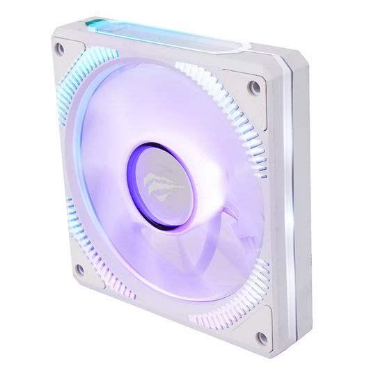 Ανεμιστήρας HAVIT F2096, RGB, 1800RPM, 30dB, 3W, Λευκό