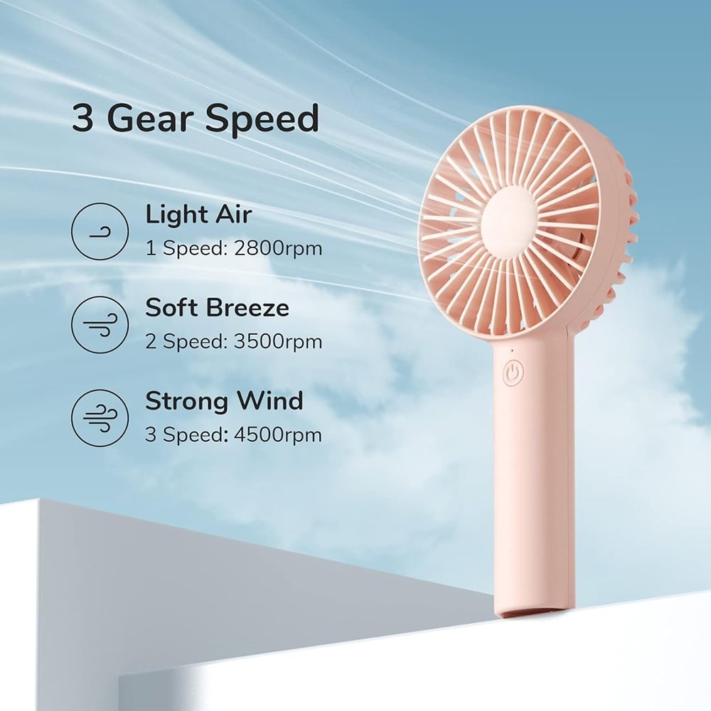 JisuLife FA21 Portable Fan, White