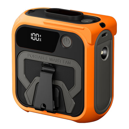 Techsuit Z13 Portable Fan with 10000mAh External Battery, Orange